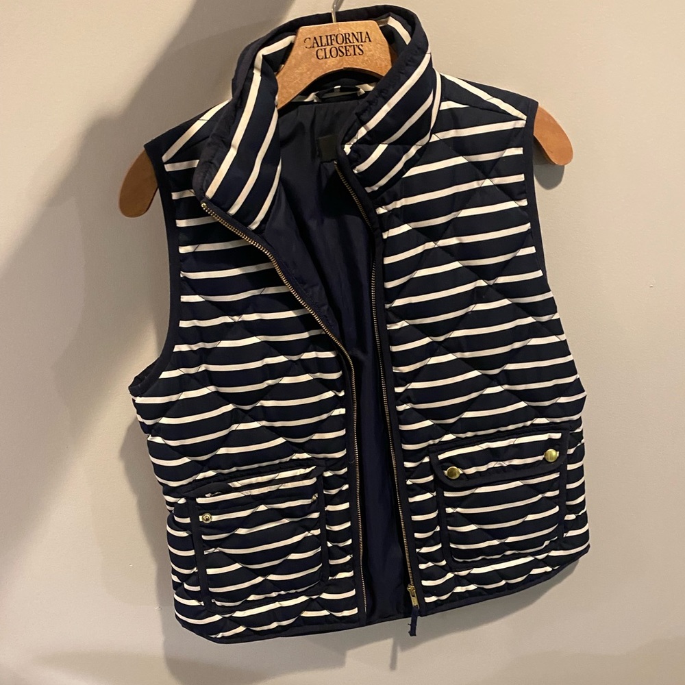 Jcrew striped vest size small